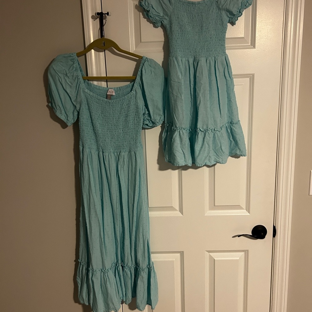 The Children's Place Aqua Midi Dress Set